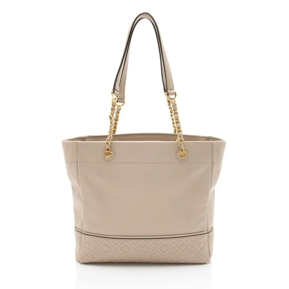Tory Burch Leather Fleming Chain Tote
